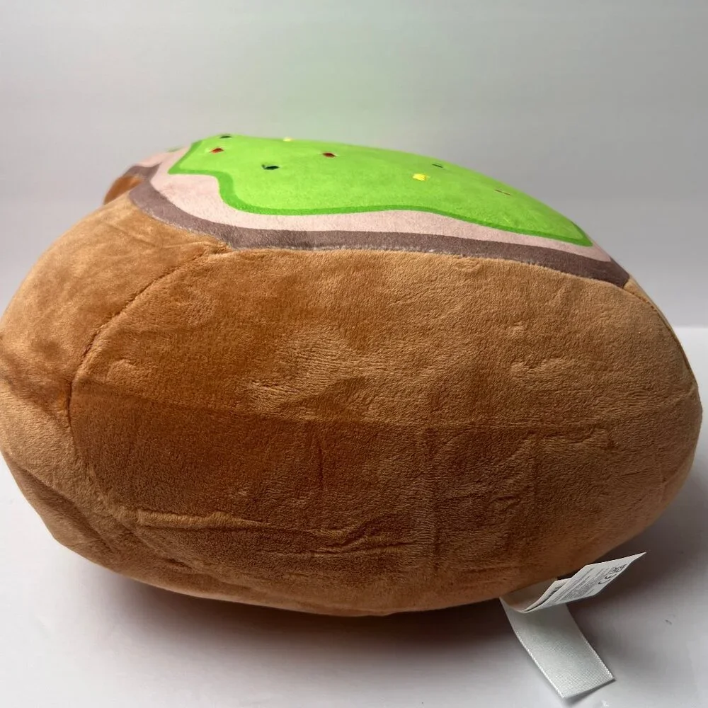 Original Squishmallows 14" Sinclair Avocado Toast Brown Green New with tag - Picture 6 of 6